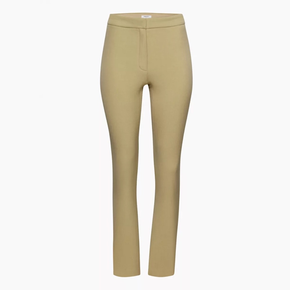 Babaton Slim Stretch Pants in Olive